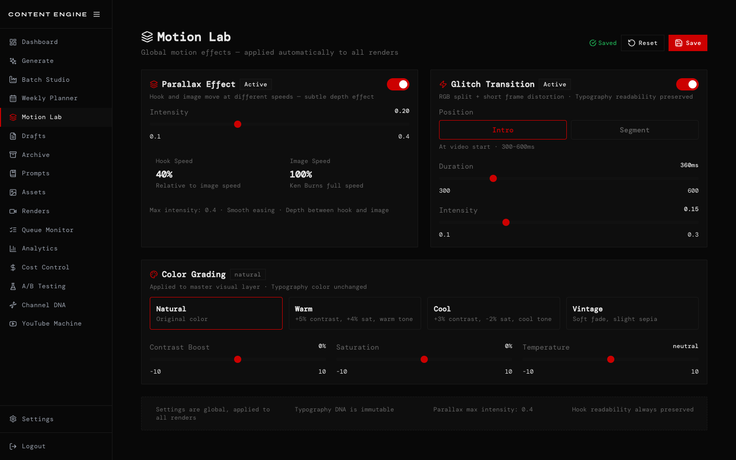 Motion Lab screenshot