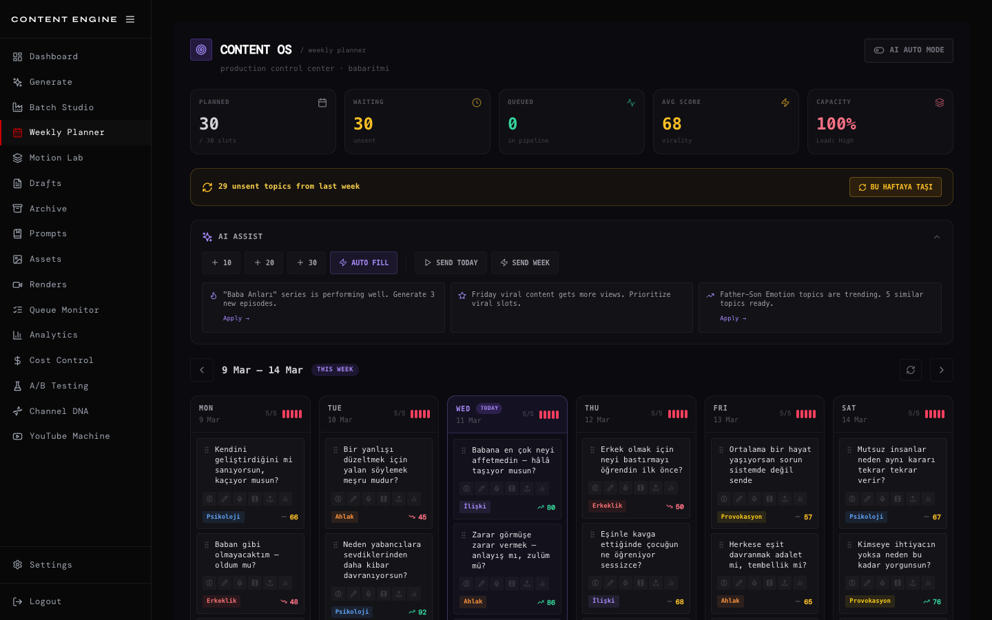 Weekly Planner screenshot